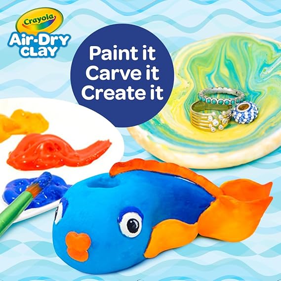 Crayola Air Dry Clay (5lbs), Natural White Modeling Clay for Kids, Sculpting Material, Bulk Craft Supplies for School Classrooms [Amazon Exclusive]